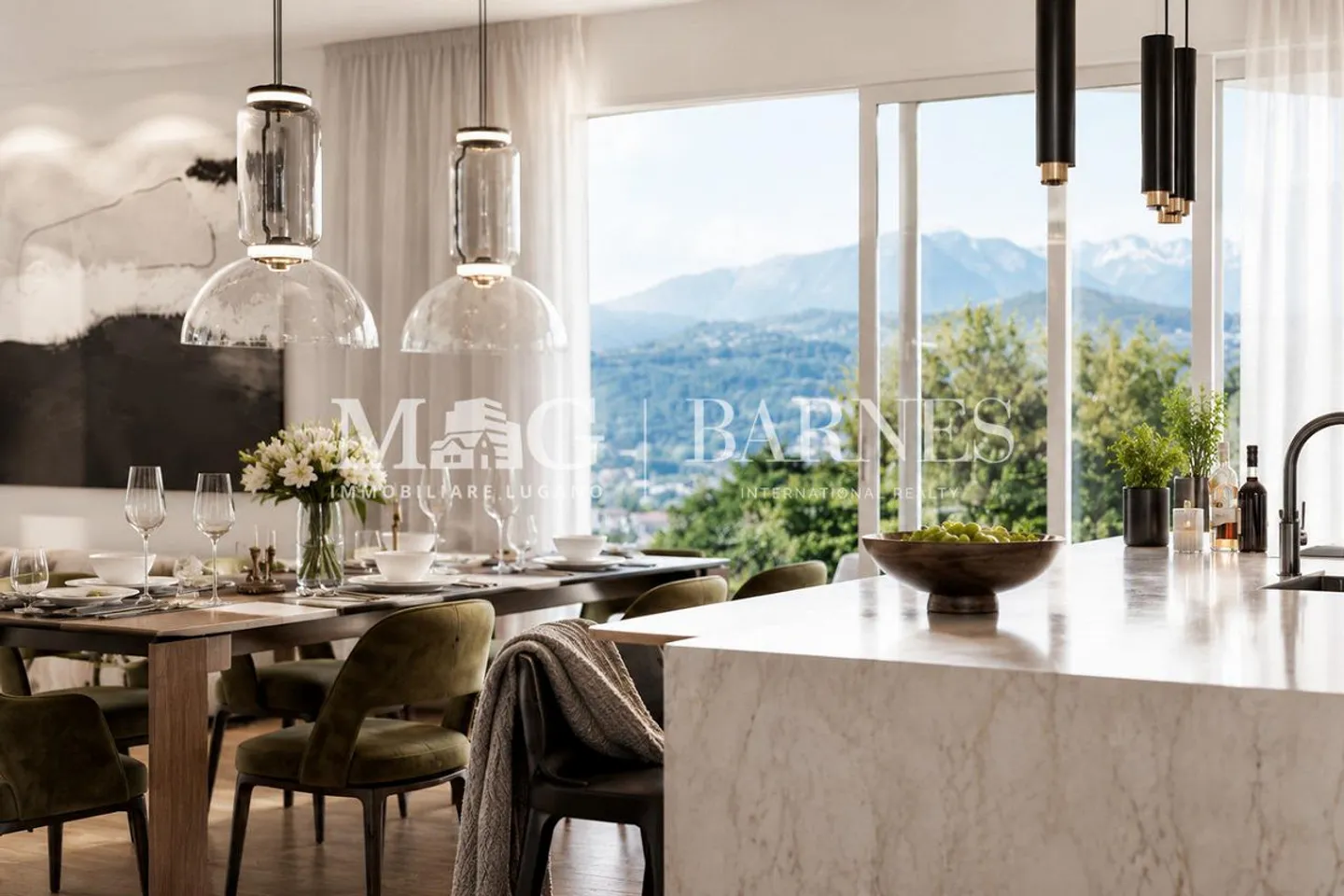 Collina d'Oro: 4,5-Zimmer-Wohnung mit Terrasse in einer neuen Residenz - Foto 4 von 5