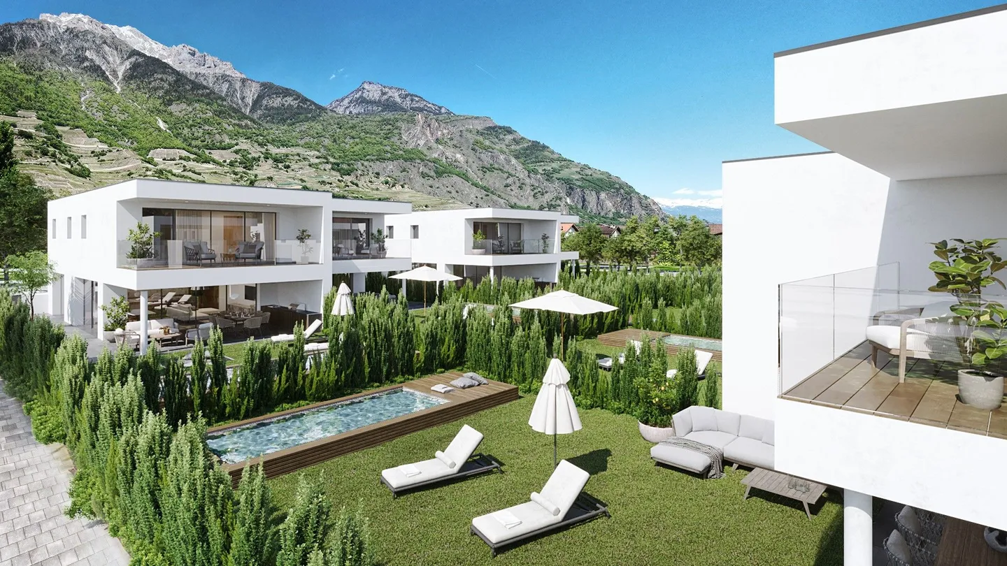 Zeitgenössische Villa im Wallis - Foto 3 von 6