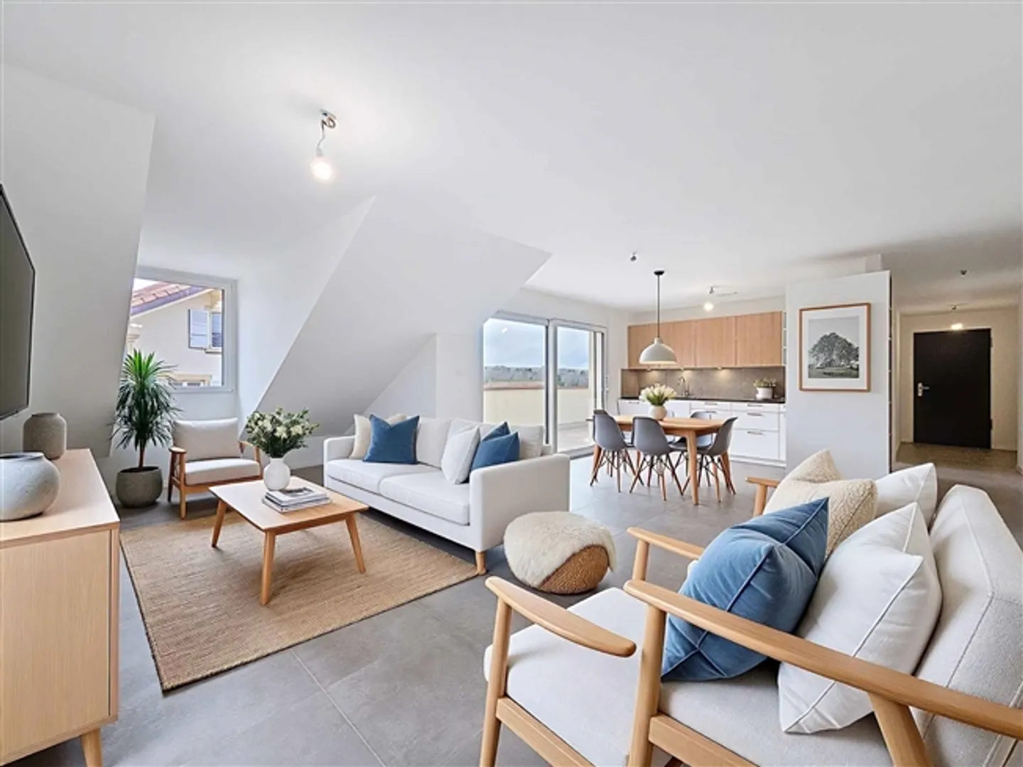 Appartamento 4,5 stanze in mansarda con vista libera - Foto 3 di 12