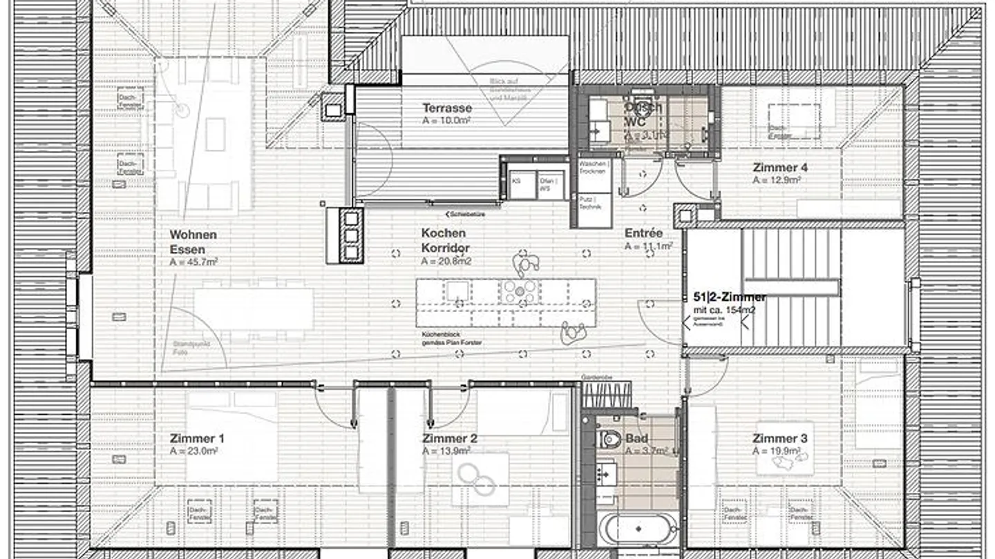 5½ ZI APPARTAMENTO A BERNA - CHIESA AREA, ARREDATO, TEMPORANEA - Foto 9 di 9