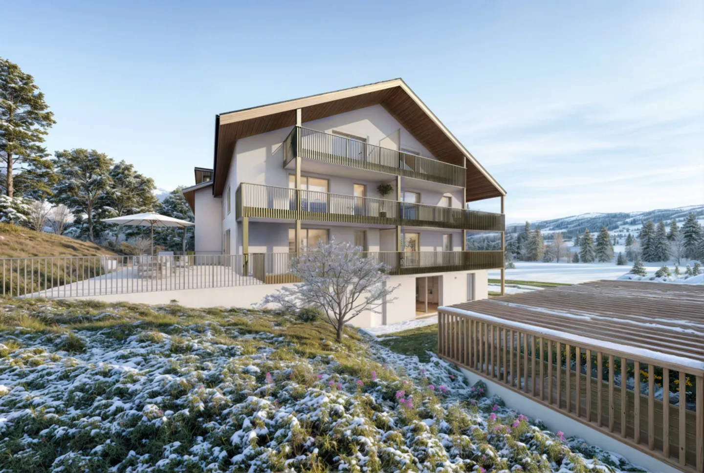 Appartamento 3.5 locali in PPE con grande balcone - Sentier - Foto 4 di 4