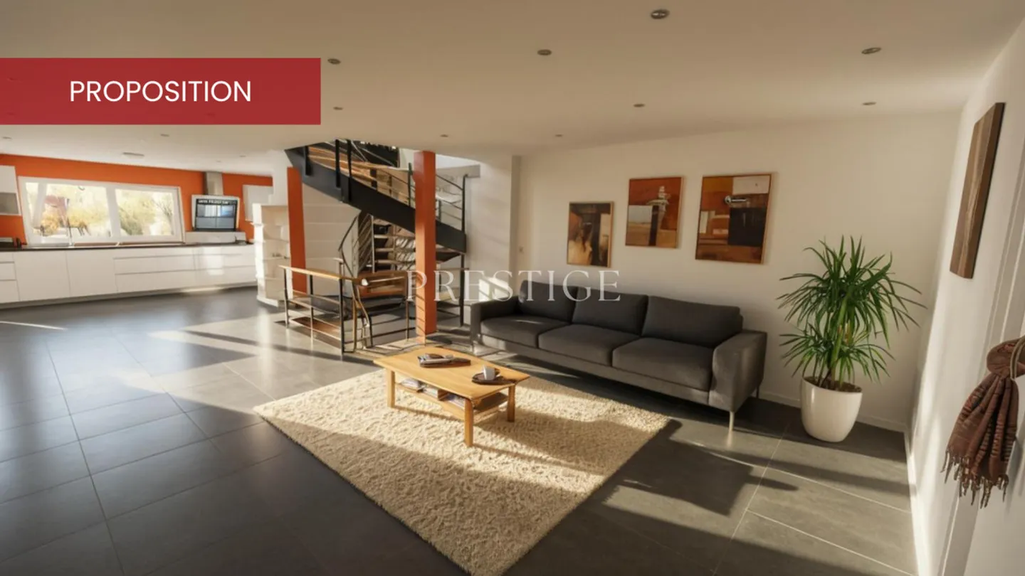 Maison familiale contemporaine avec vue panoramique à Savièse - Photo 2 sur 18