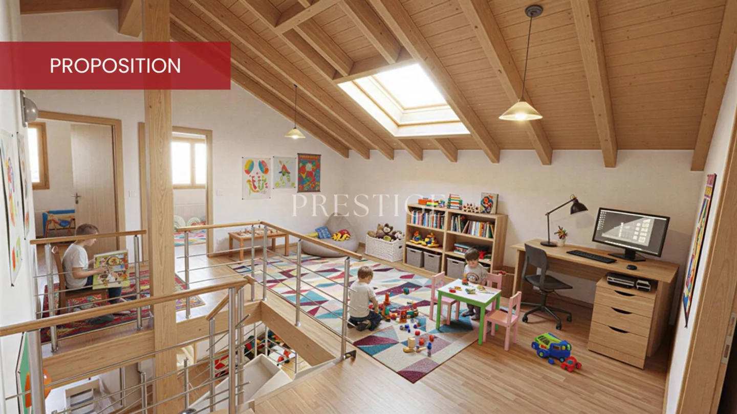 Maison familiale contemporaine avec vue panoramique à Savièse - Photo 8 sur 18