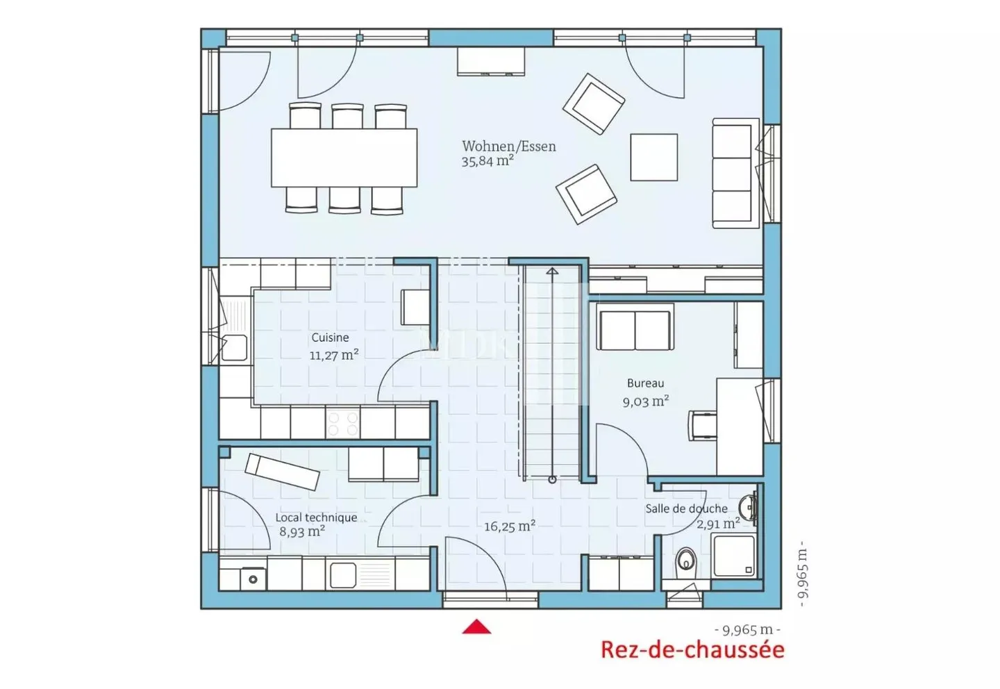 Villa moderne avec cuisine ouverte - Photo 4 sur 5