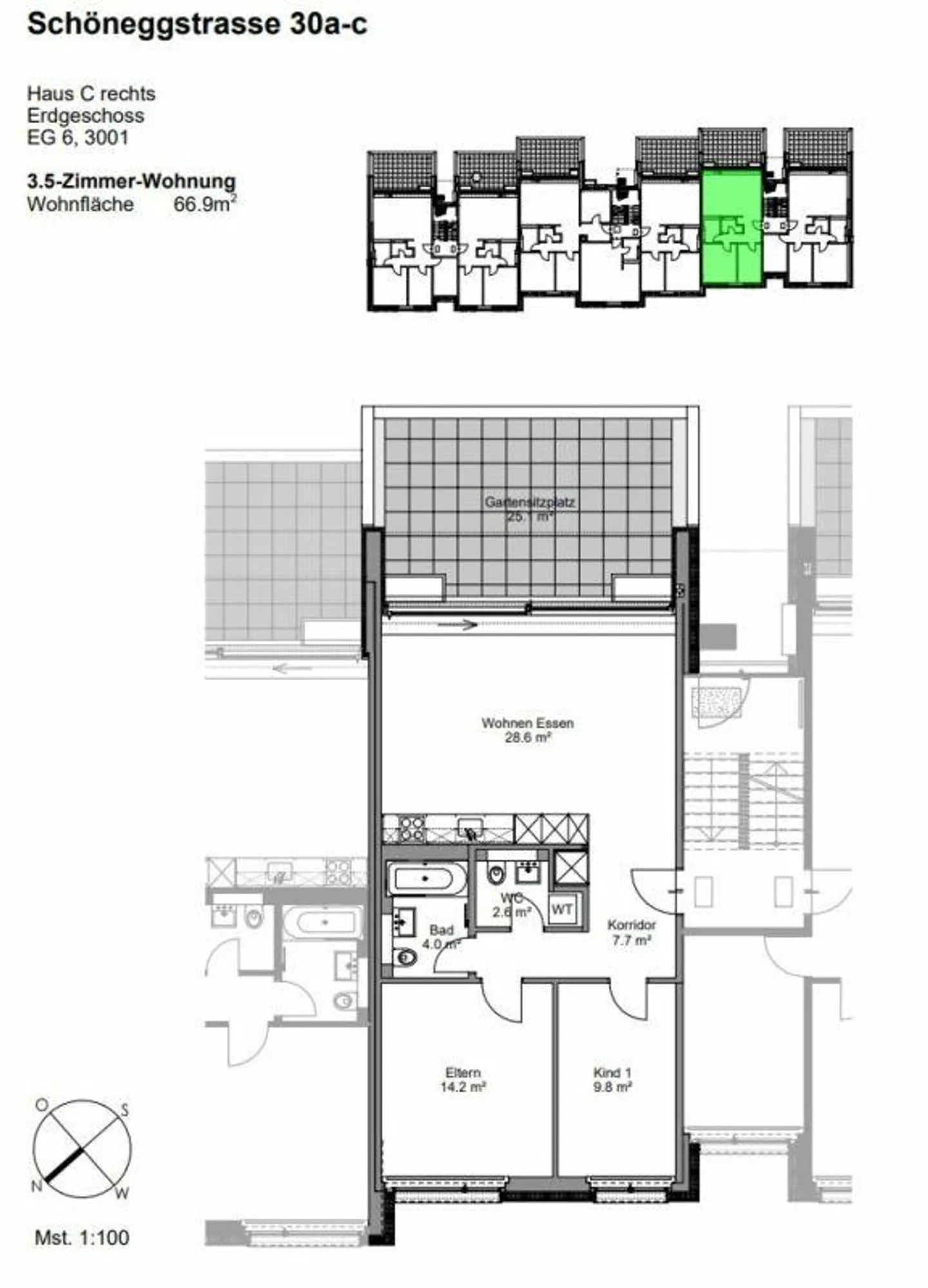 Appartement moderne de 3,5 pièces dans un emplacement central - Photo 8 sur 8