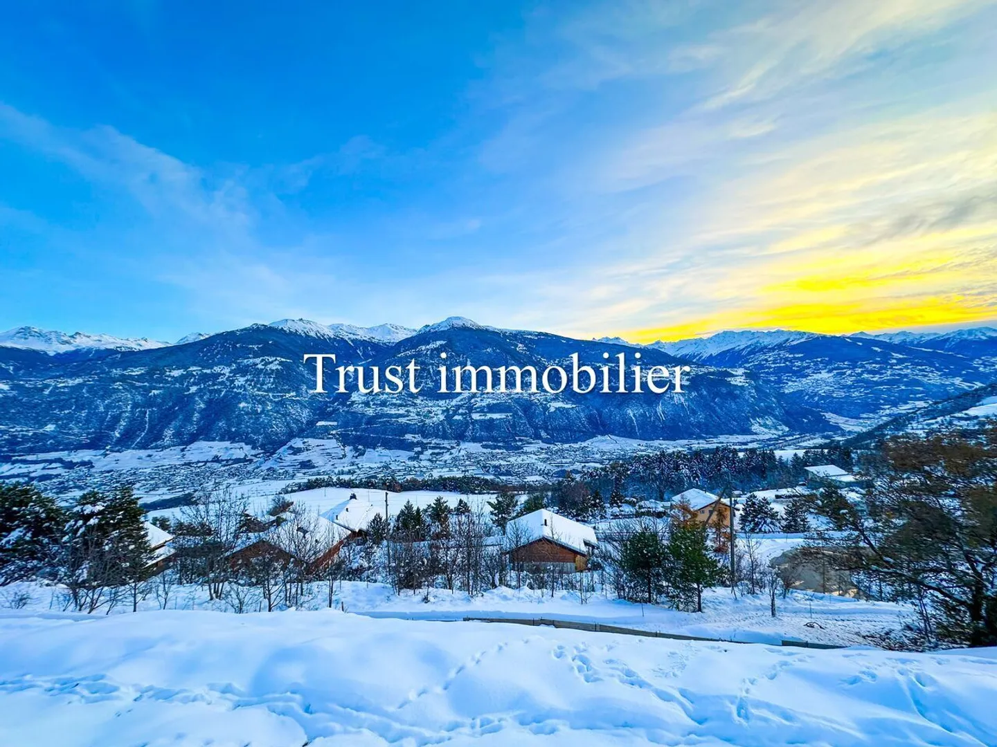 6000.Panoramic view / Chalet project for sale in Sergnou / Crans-Montana - Photo 2 of 5