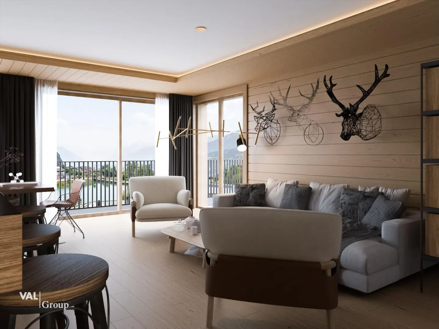 Magnificent duplex in a secondary residence with lake view - Photo 6 of 11