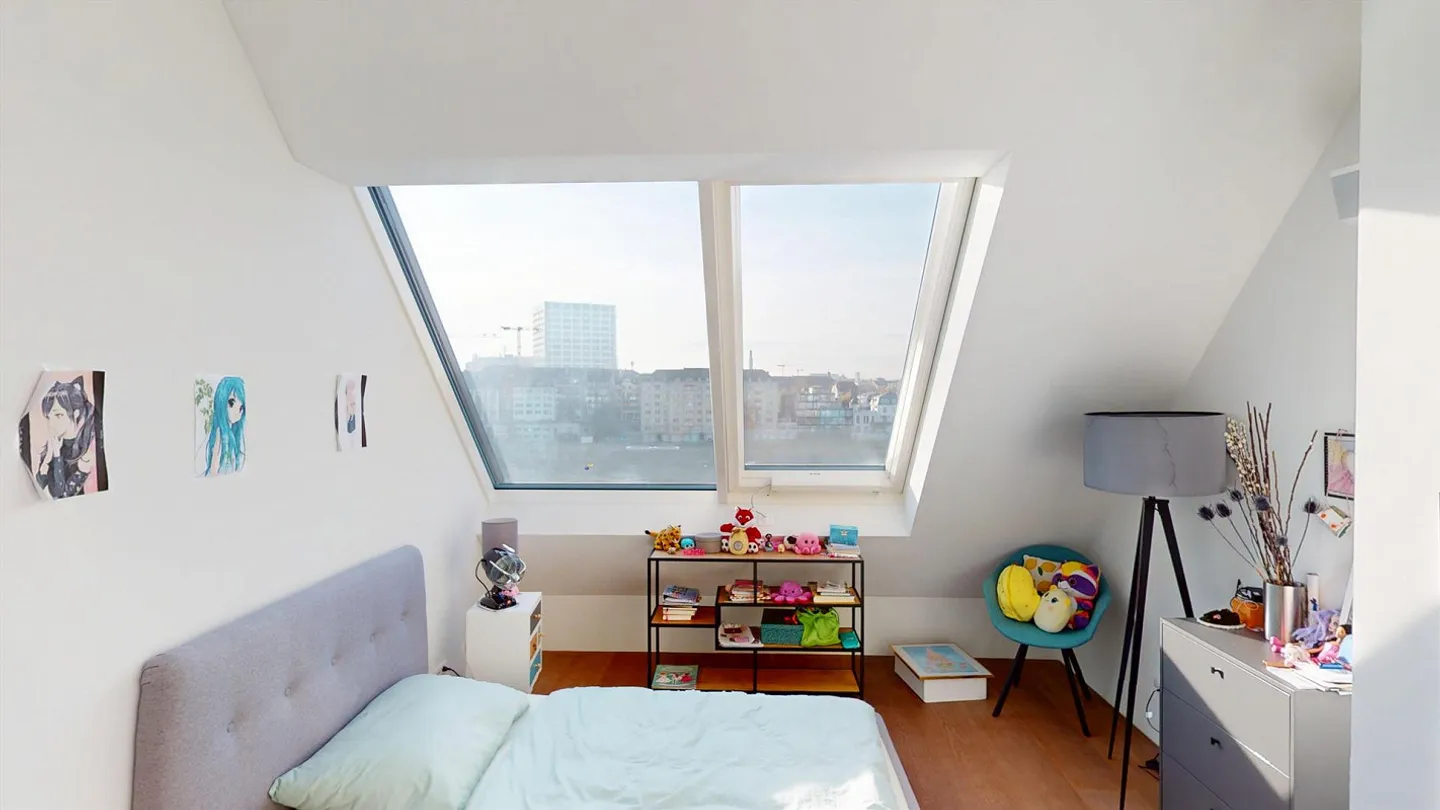 Exclusive architect apartment above the rooftops of Basel with panoramic view of the Rhine - Photo 8 of 14