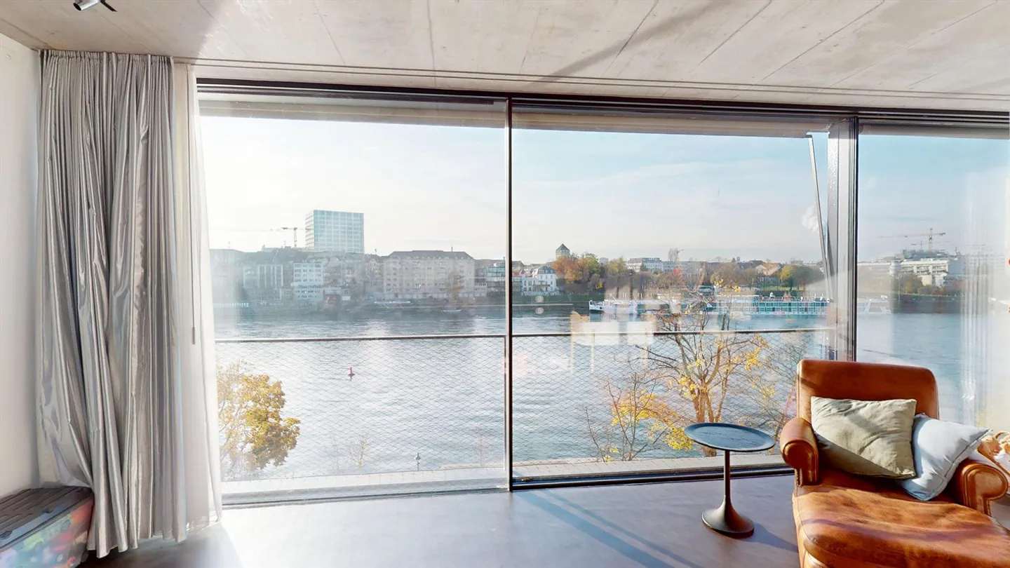 Exclusive architect apartment above the rooftops of Basel with panoramic view of the Rhine - Photo 10 of 14