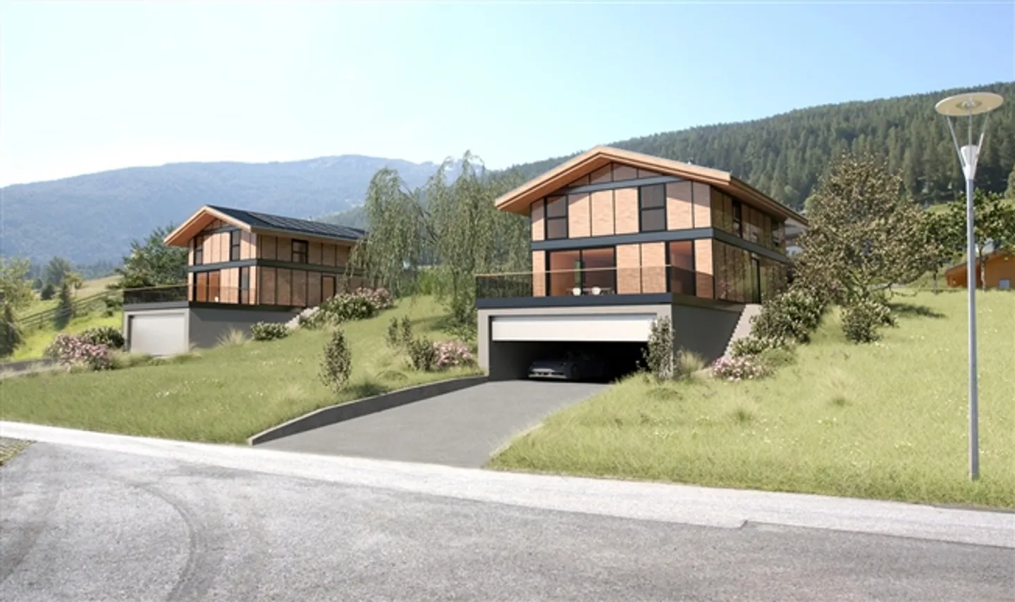 «Umweltfreundliches und avantgardistisches Chalet mit LUCIDO-Fassaden!» - Foto 2 von 12