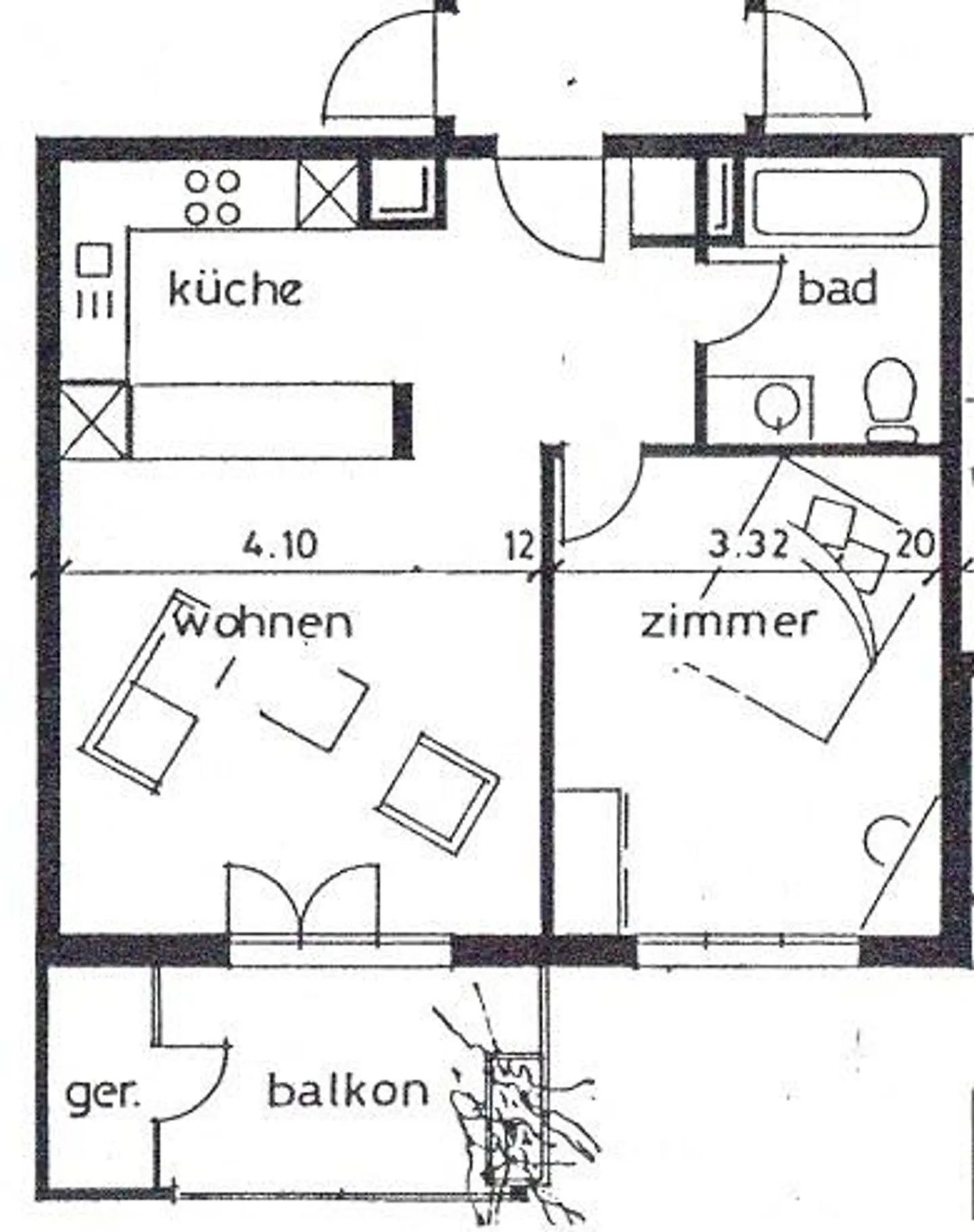 Bright & Friendly 2.5 Room Apartment in Central Location - Photo 8 of 8