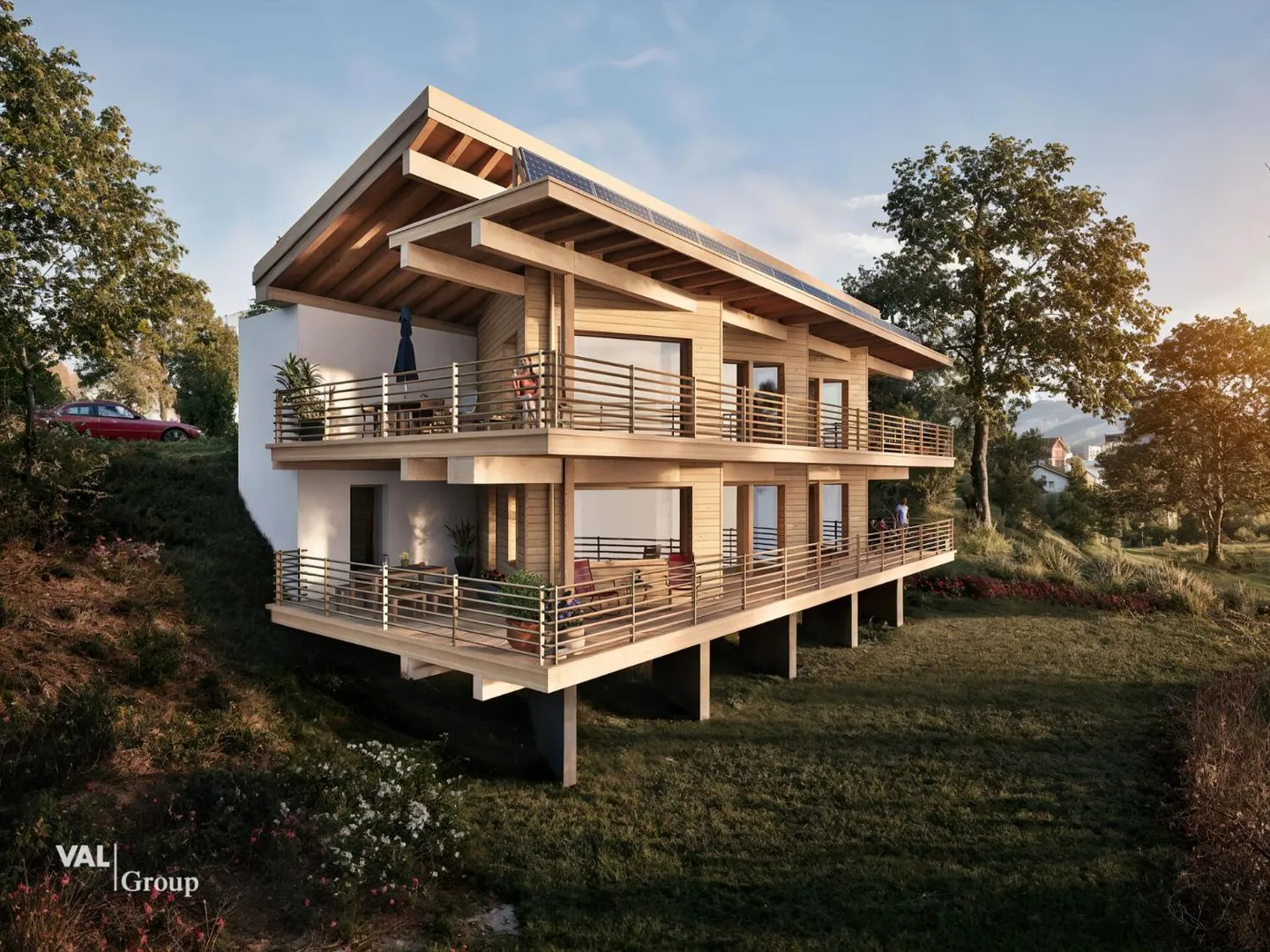 Maison moderne Minergie-P avec vue - Photo 1 sur 9