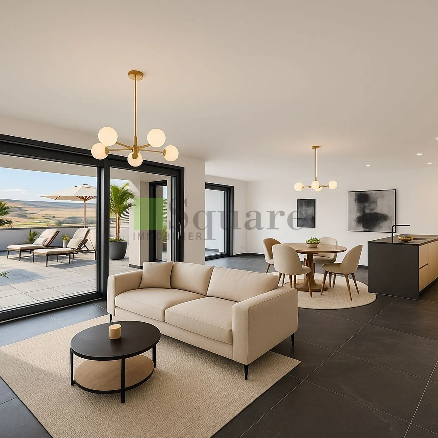 Contemporary villa with a panoramic view of Lucens - Photo 1 of 4