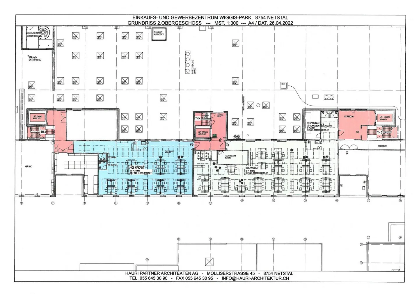 Büroflächen 270 m2 und 393 m2 in Einkaufscenter zu vermieten - Foto 2 von 2