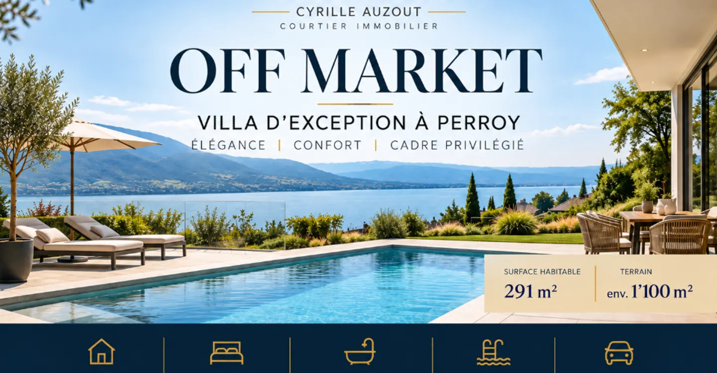 Perroy – Villa 6.5 rooms with pool and lake view - Photo 1 of 1