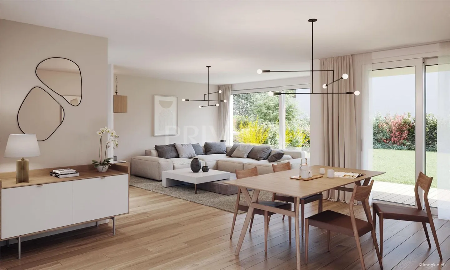 Nuovo progetto di costruzione - Villa moderna THPE con giardino ? Pace e luce a Thônex - Foto 3 di 5