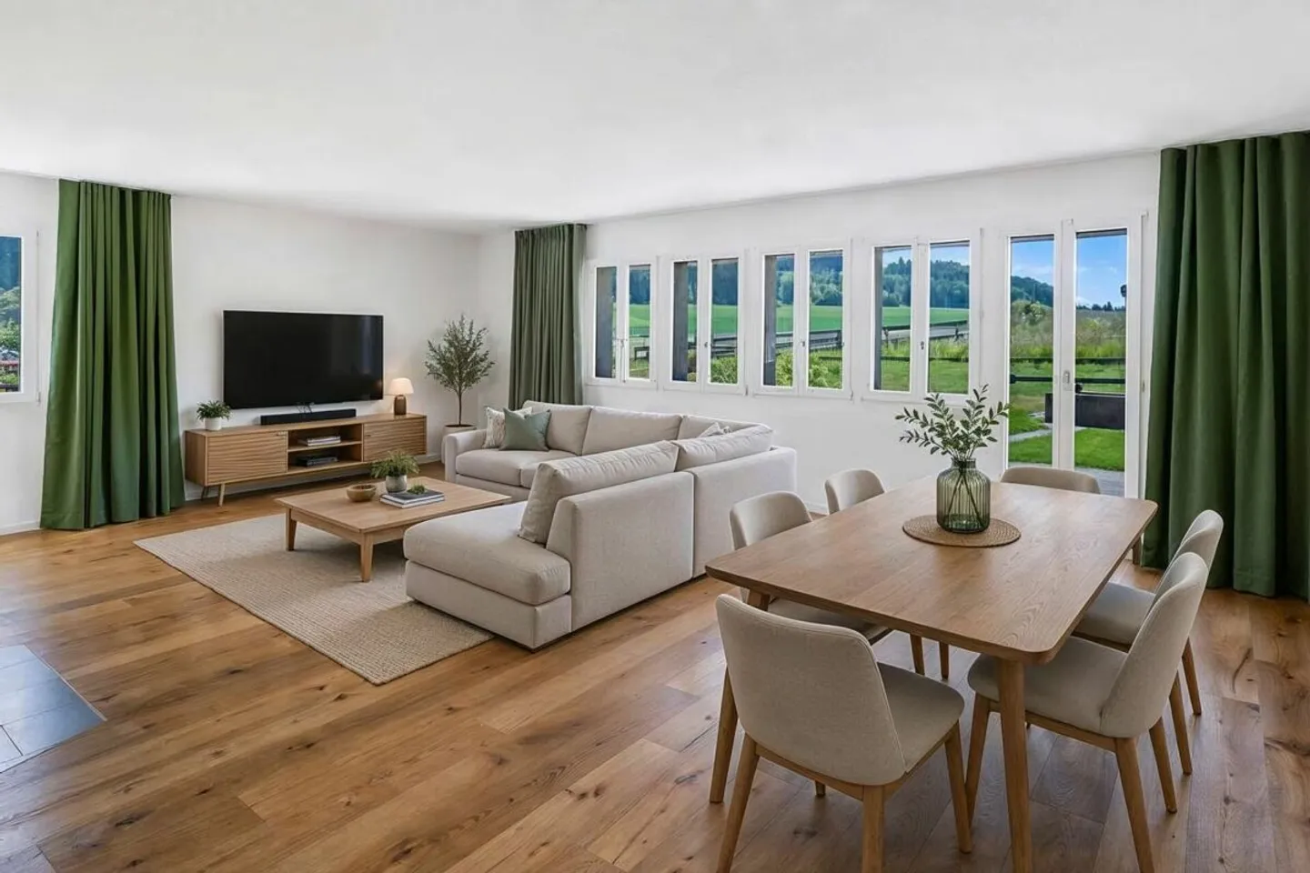 Geräumige Gartenwohnung mit Aussicht - Foto 1 von 17
