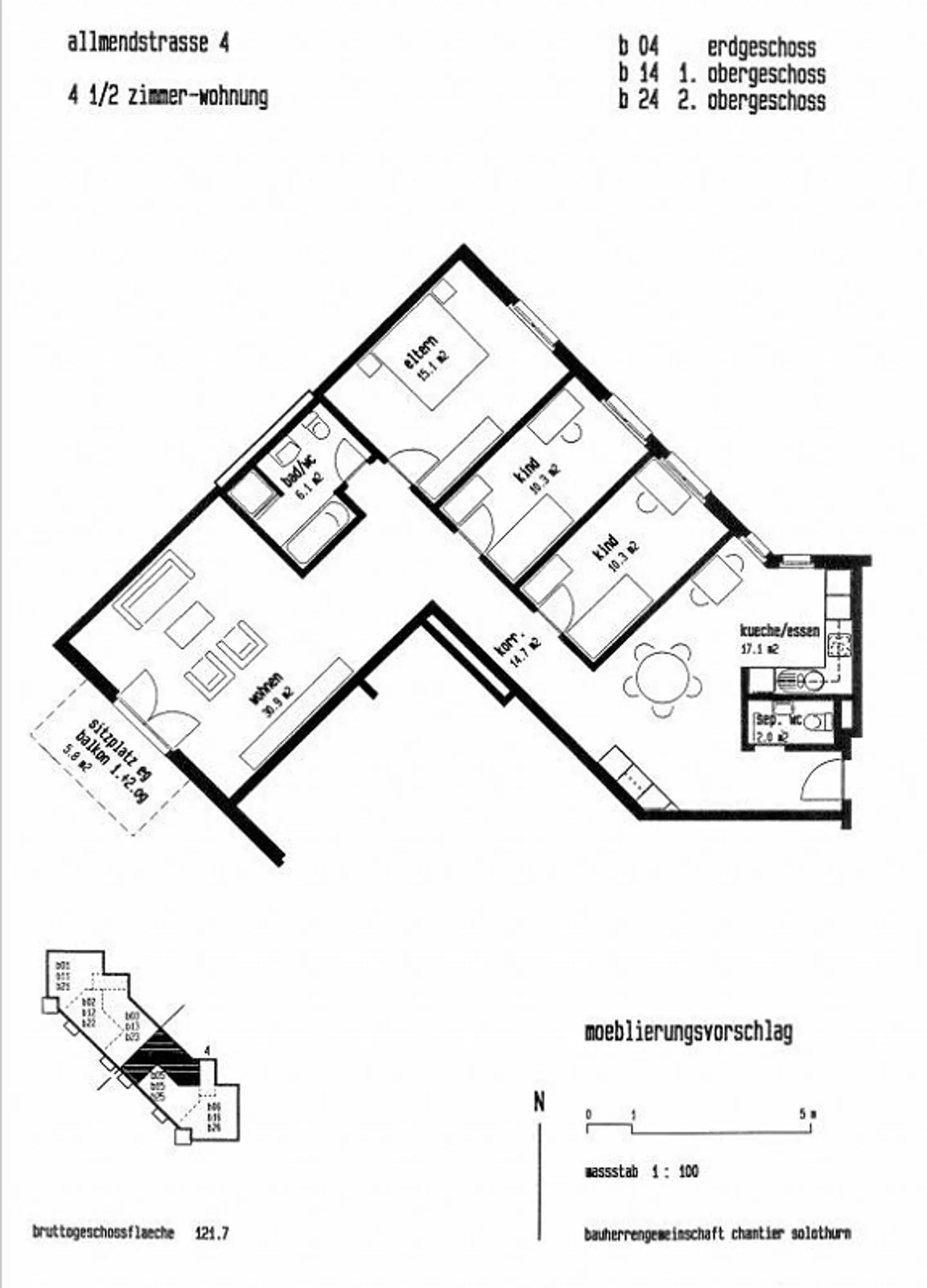 newly renovated 4.5-room apartment - Photo 8 of 8