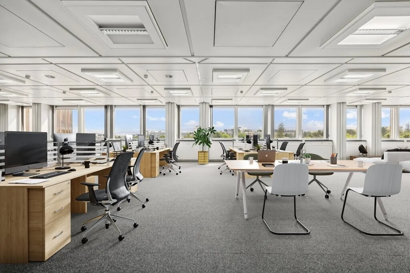 Renovated office space of 730 m2 on the 4th floor - Photo 4 of 10