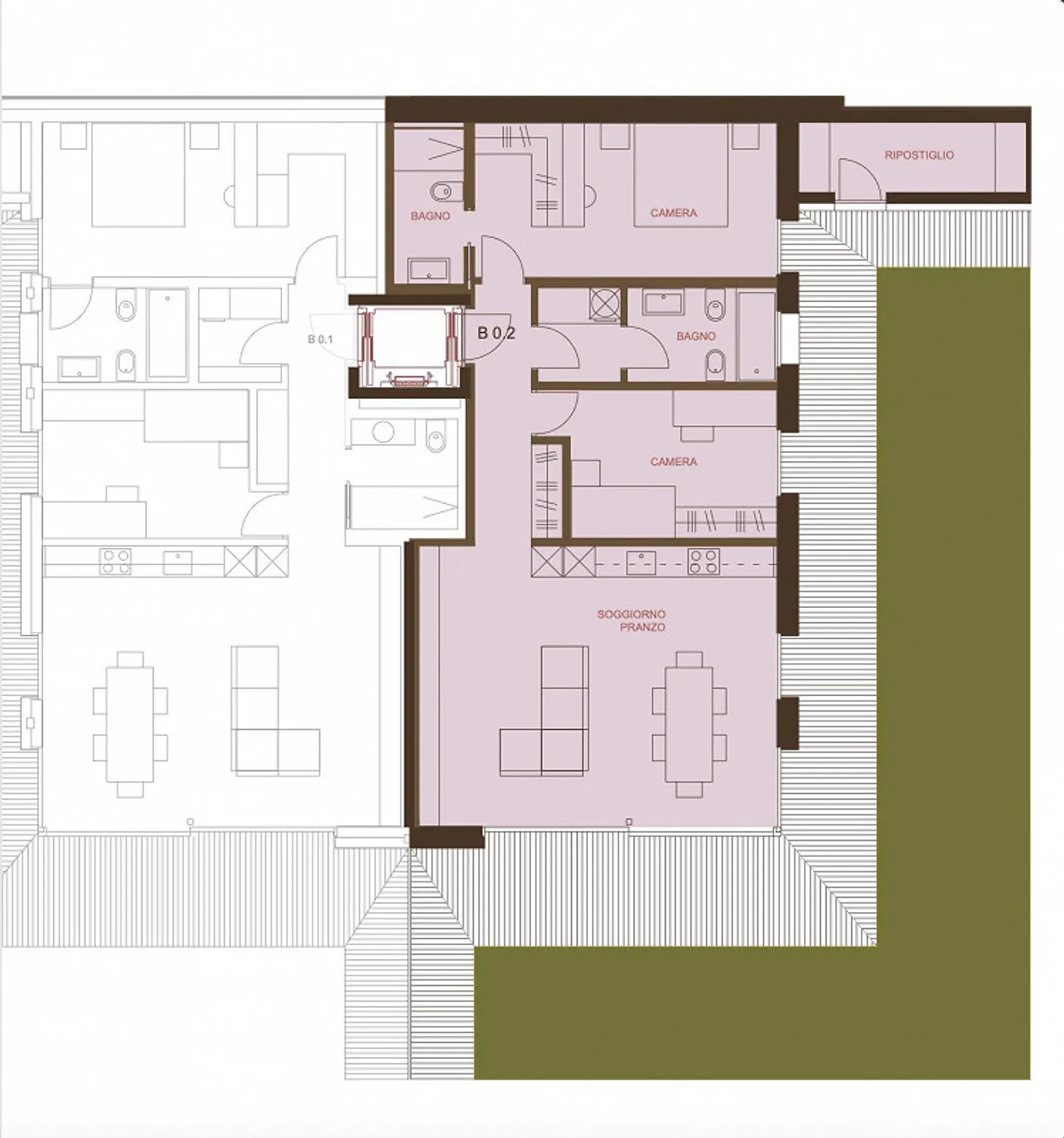 SUPERBE APPARTEMENT 3.5 PIÈCES AVEC VUE SUR LE LAC ET JARDIN À ROVIO - Photo 11 sur 11