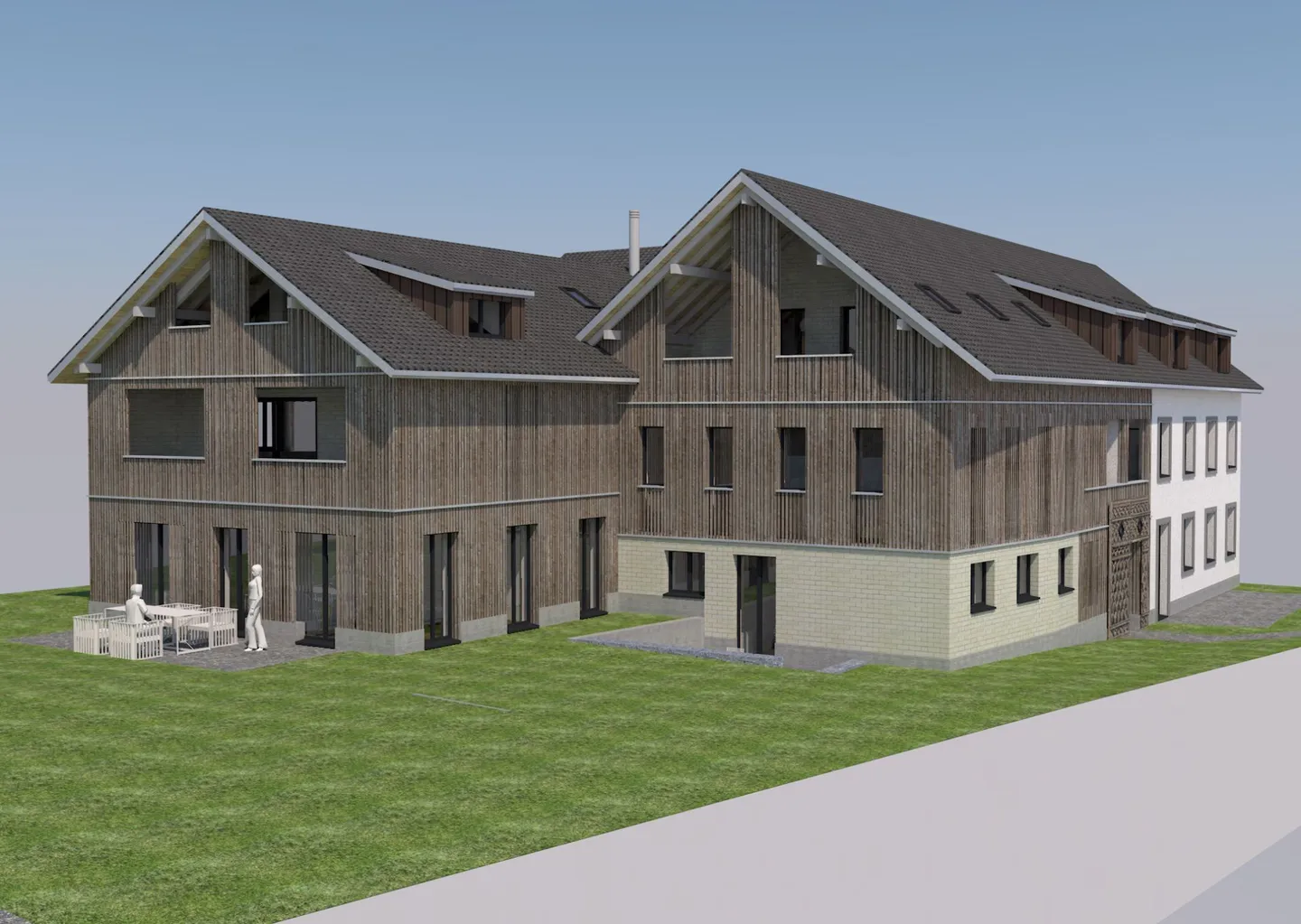 New construction: Condominium (top floor with gallery, No. 8) in rural Liebensberg (municipality of Wiesendangen) - Photo 2 of 9