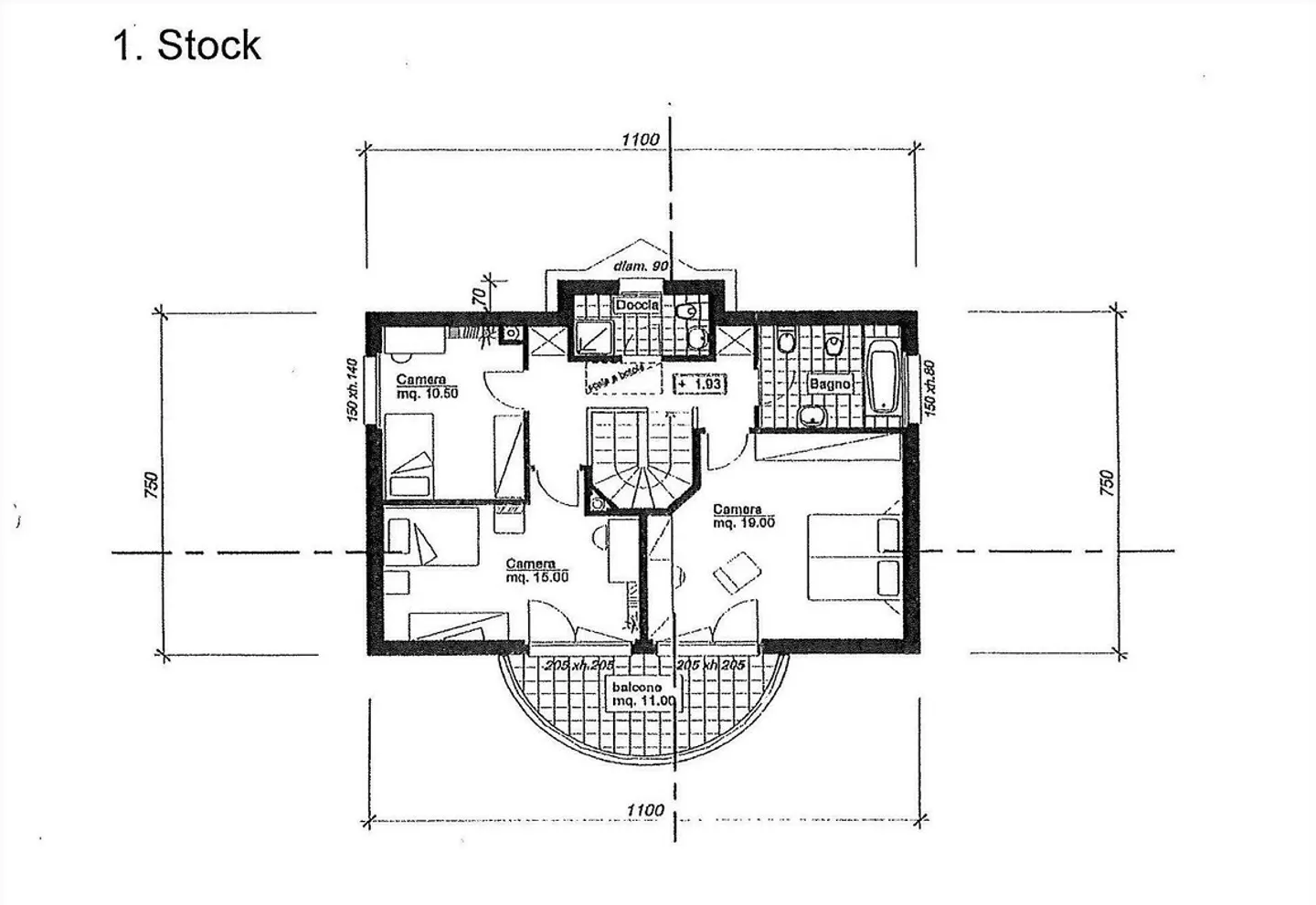 SPLENDIDE VILLA 7.5 PIÈCES AVEC JARDIN PRIVÉ À MONTEGGIO - Photo 10 sur 12