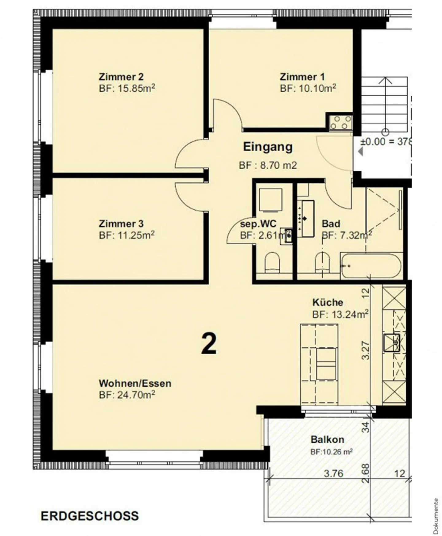 Moderne 4.5-Zimmer-Wohnung in Kirchdorf - Foto 8 von 9