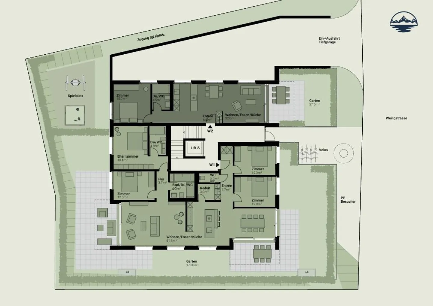 Appartement de jardin 2,5 pièces dans un emplacement calme et central - Photo 30 sur 30