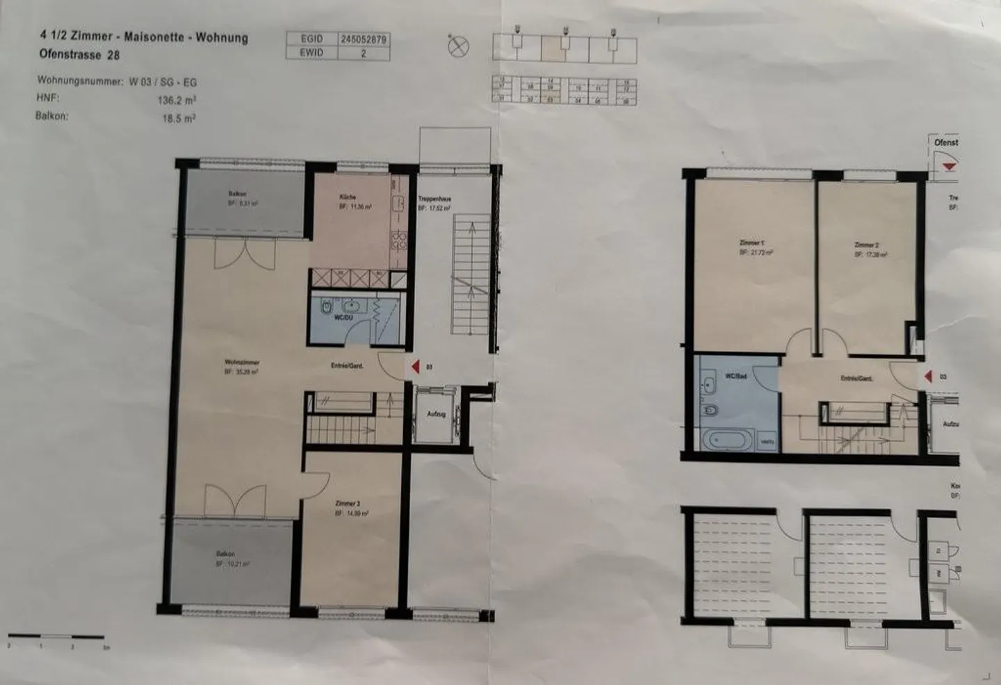 Grosszügige Maisonette in Allschwil - Foto 12 von 12