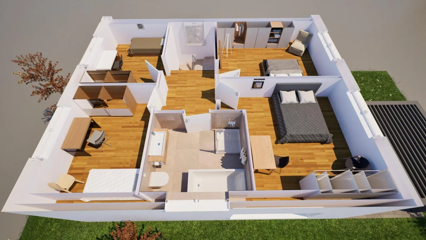 Moderne Familienhaus mit Garten - Foto 11 von 13