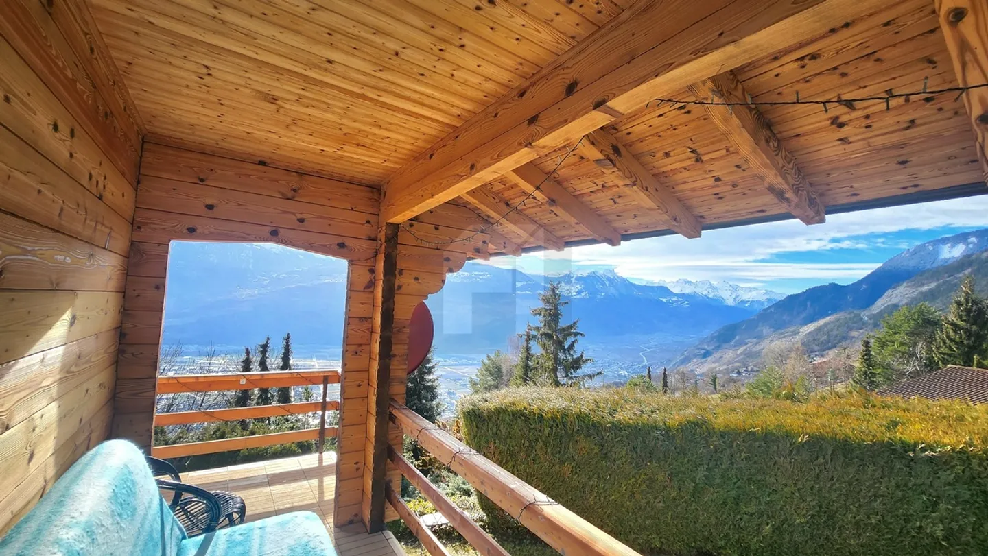 Zentrales Wallis, wunderschönes Chalet mit paradiesischem Blick, erstklassige Lage, Ruhe - Foto 8 von 13