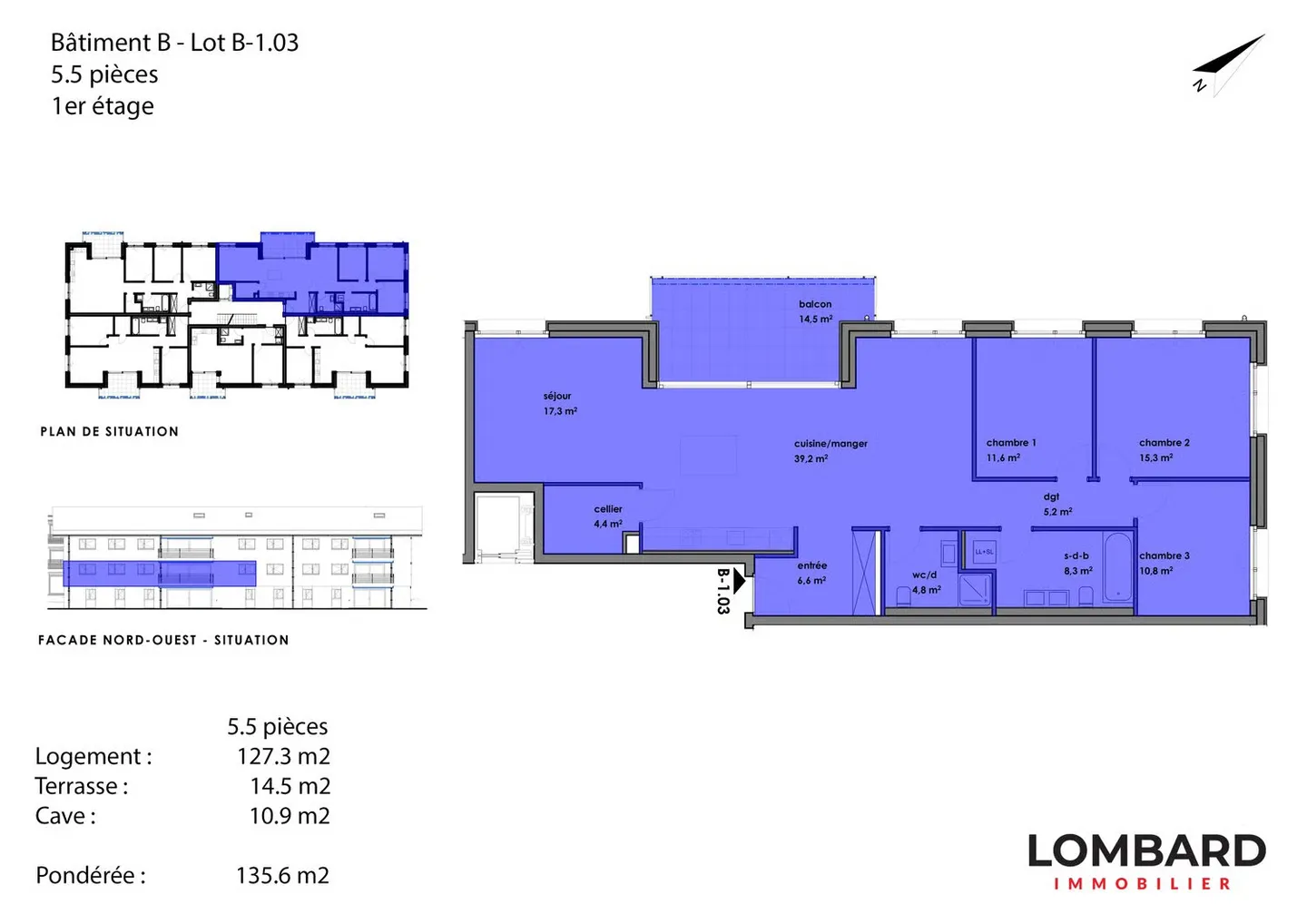 New 5.5-room apartment on the 1st floor - Photo 5 of 5