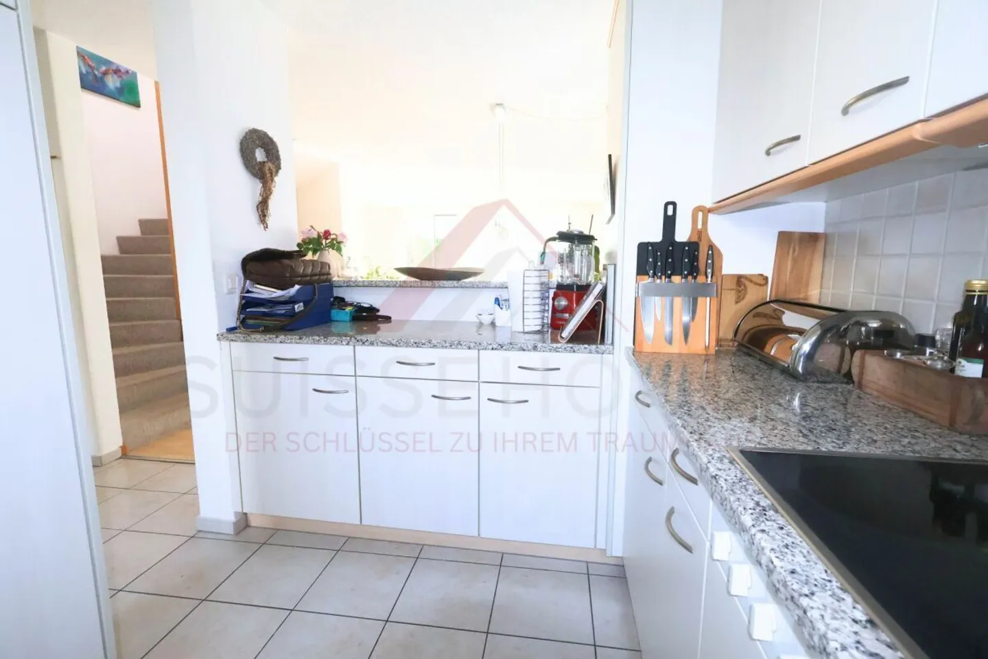 Maison individuelle en rangée de 4,5 pièces bien entretenue avec balcon, vue sur la montagne et garage souterrain à 3613 Steffisburg - Photo 7 sur 21