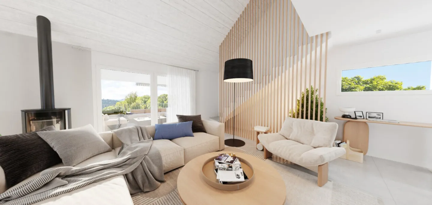 Ein Zuhause, wo der Garten den Himmel berührt, Duplex-Attikawohnung 4,5 Zimmer, 190 m² - Foto 5 von 13