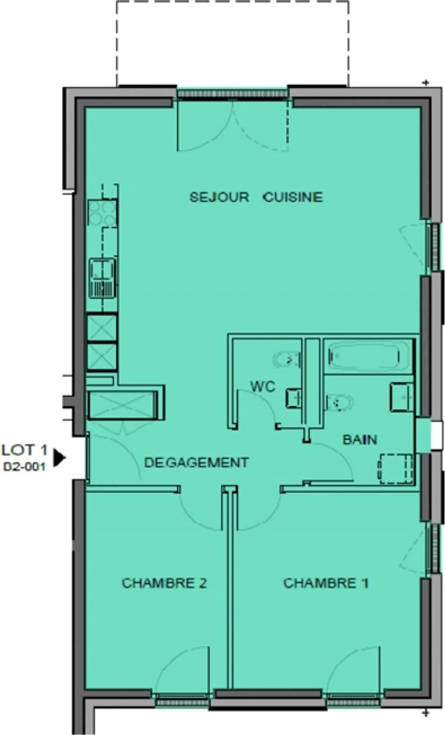 Nouvel appartement de 3,5 pièces avec terrasse et jardin - Photo 13 sur 13