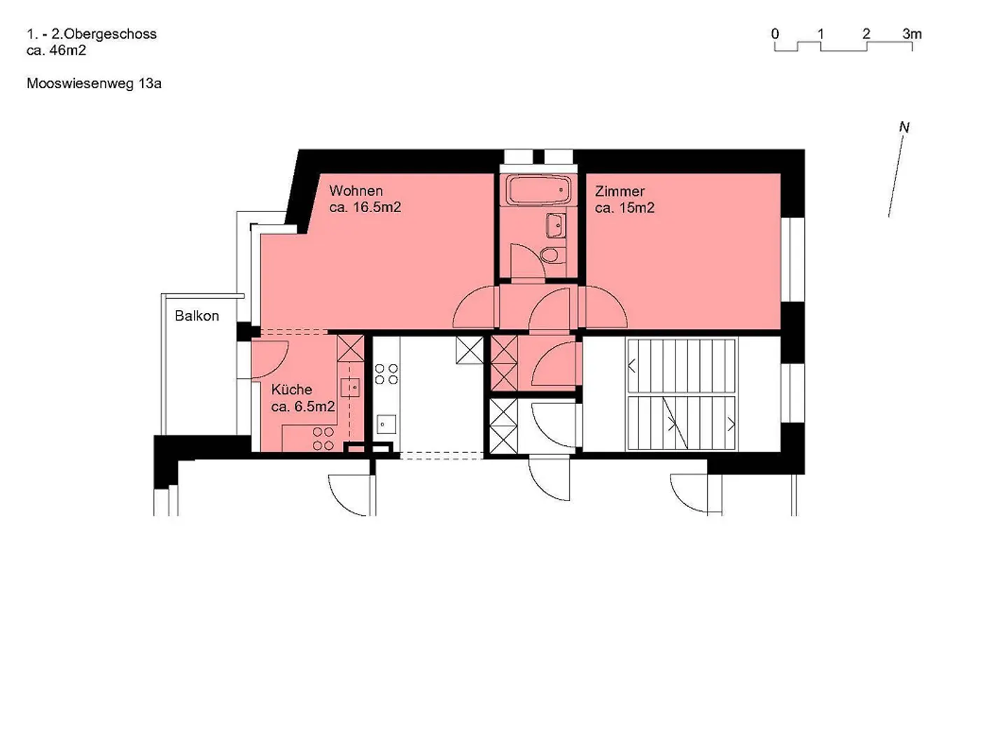 Moderne 2.5-Zimmerwohnung - Foto 8 von 8