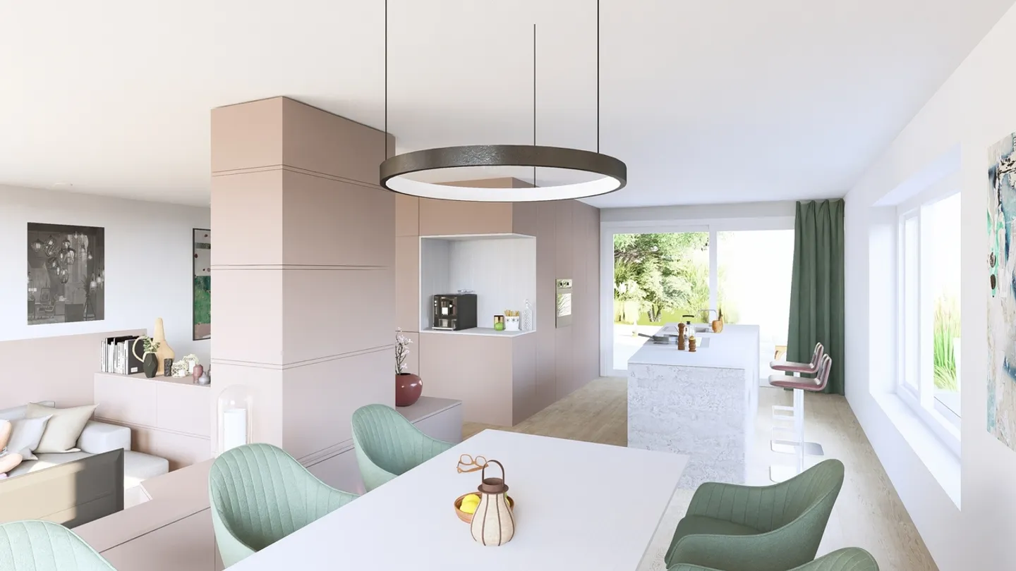 Nouveau projet de construction Allmendgasse avec quatre maisons jumelées de 7,5 pièces (Maison D) - Photo 1 sur 7