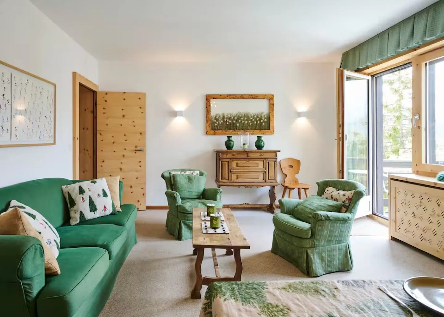 Sonnige Saisonwohnung in Celerina zu vermieten - Foto 5 von 16