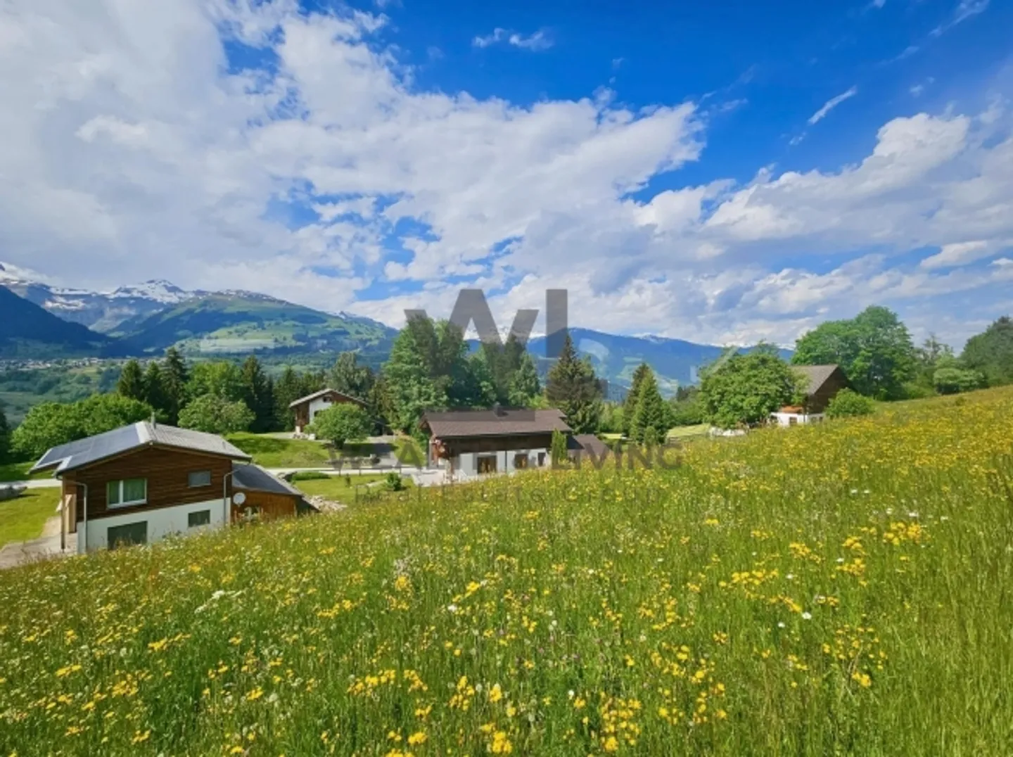 820 m² Sunny Building Land with Mountain Panorama in Obersaxen Mundaun - Photo 2 of 5