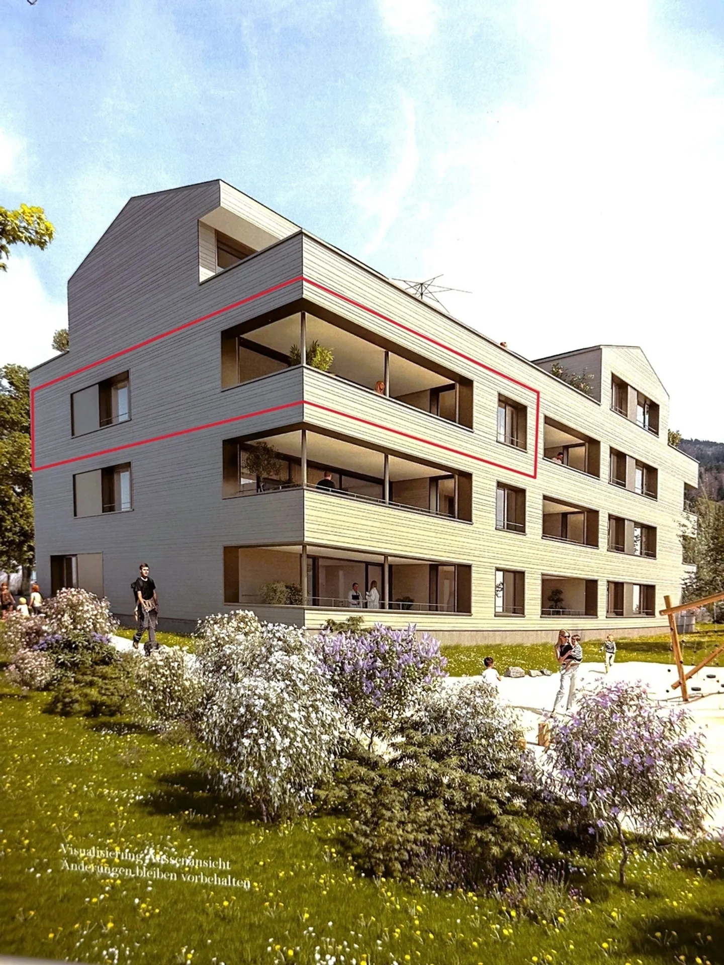 Moderne 5.5-Zimmer Neubauwohnung in Sattel - Foto 11 von 13