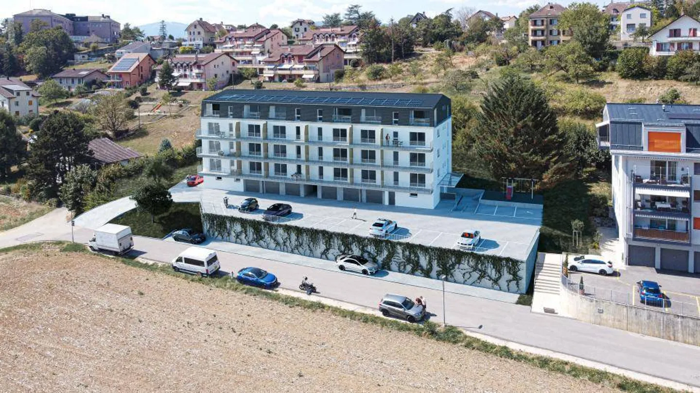 Wunderschöne neue 4½-Zimmer-Wohnung im 1. Stock mit Balkon und freiem Blick - Foto 10 von 11