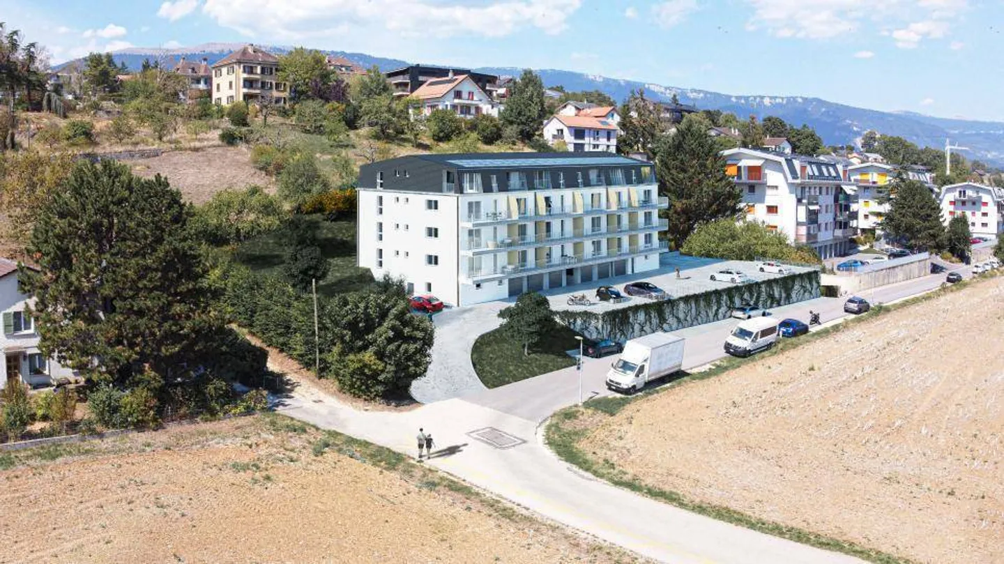 Wunderschöne neue 4½-Zimmer-Wohnung im 1. Stock mit Balkon und freiem Blick - Foto 9 von 11