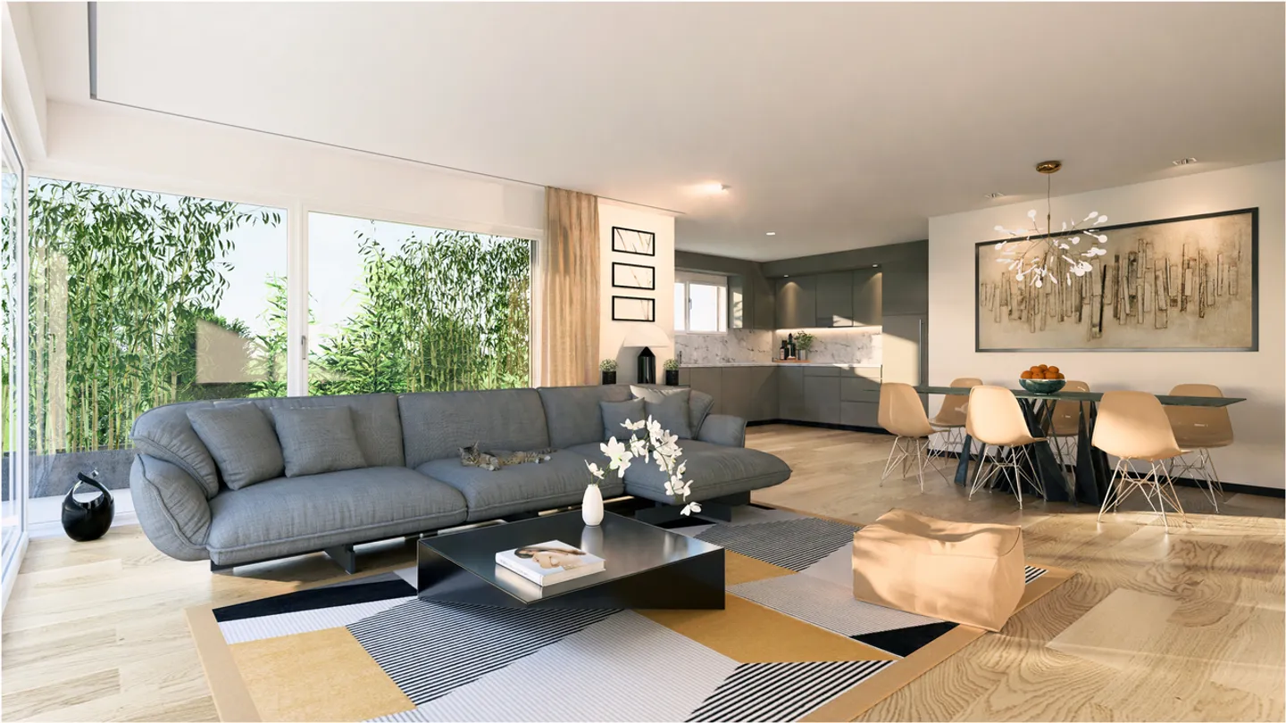 Penthouse 4.5 Zimmer in einer neuen Promotion von 3 Wohnungen - Foto 2 von 5