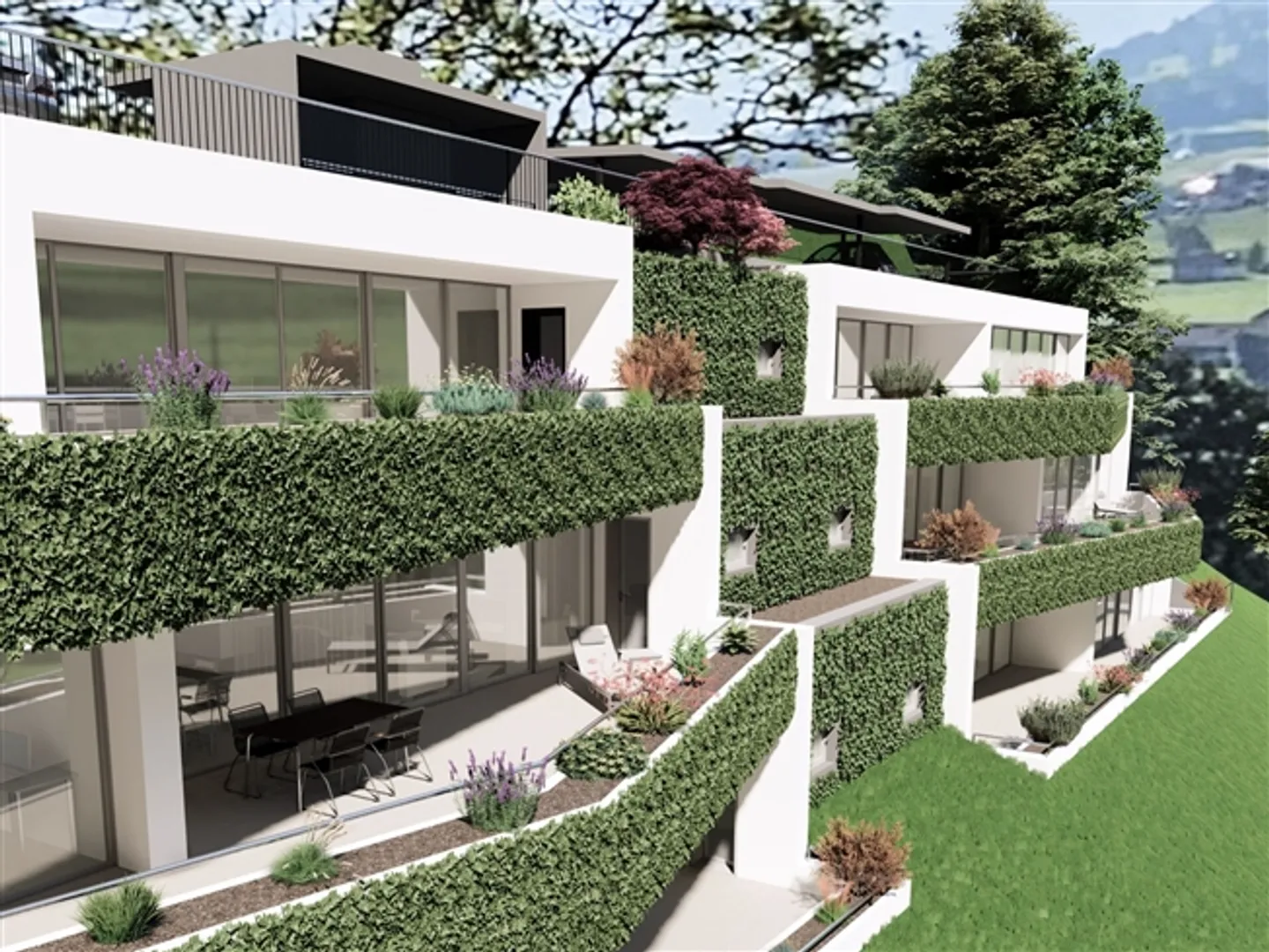 «Zum Verkauf steht eine prächtige 4,5-Zimmer-Wohnung auf der Terrasse in der Stadt Vaulruz» - Foto 6 von 11