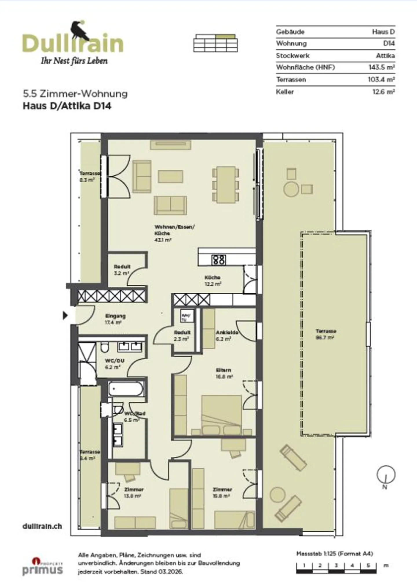Dullirain Dulliken - Appartement en attique à moins d'un million - Photo 7 sur 7