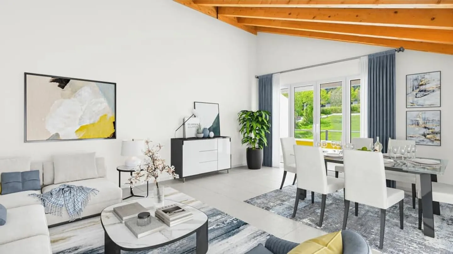 Appartamento mansardato di 4,5 locali con balcone a Susten (Feithieren) - Foto 1 di 10