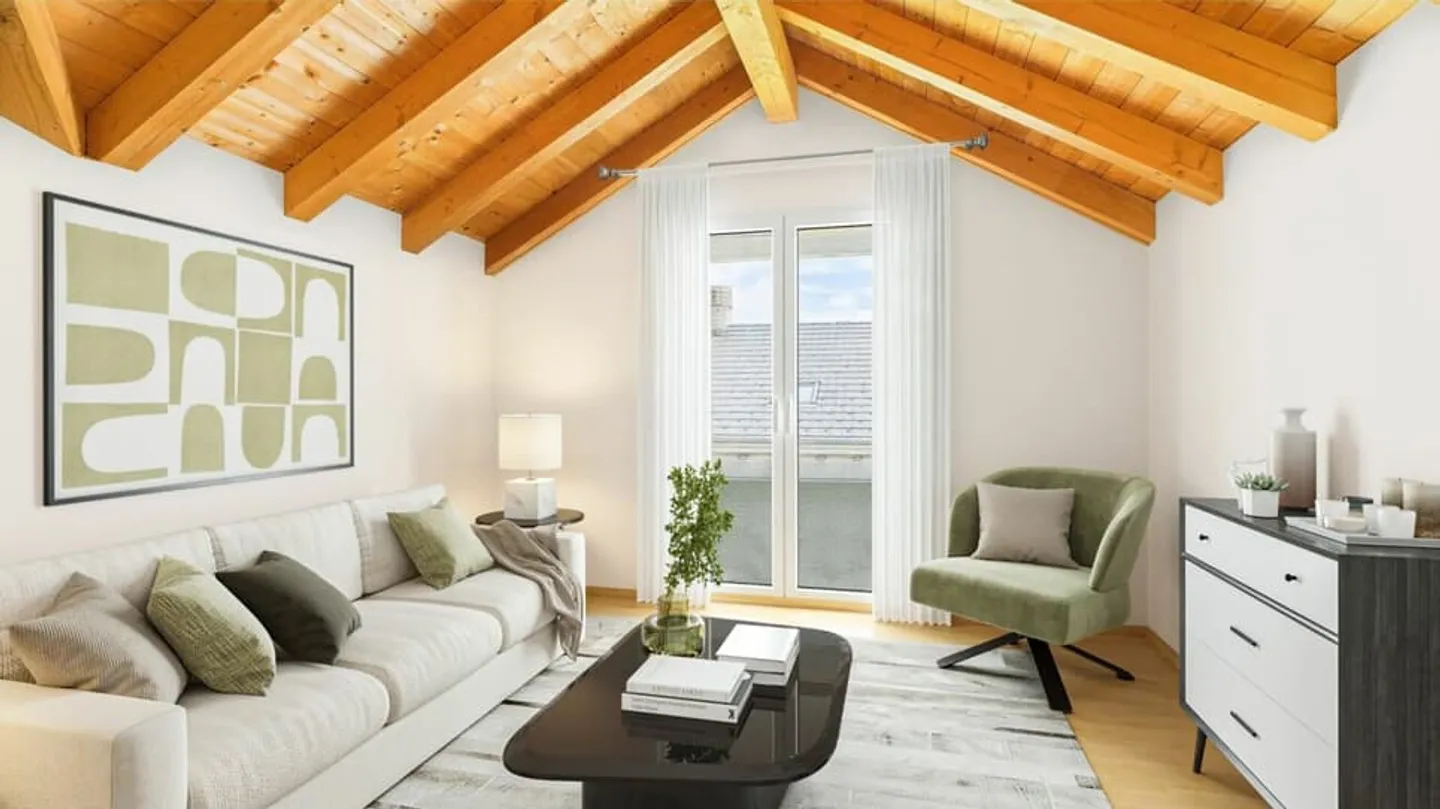 Appartamento mansardato di 4,5 locali con balcone a Susten (Feithieren) - Foto 3 di 10