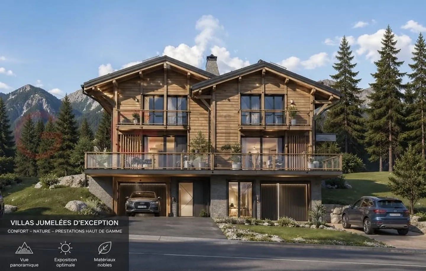 High-end semi-detached villas for sale in Gryon - Photo 1 of 5