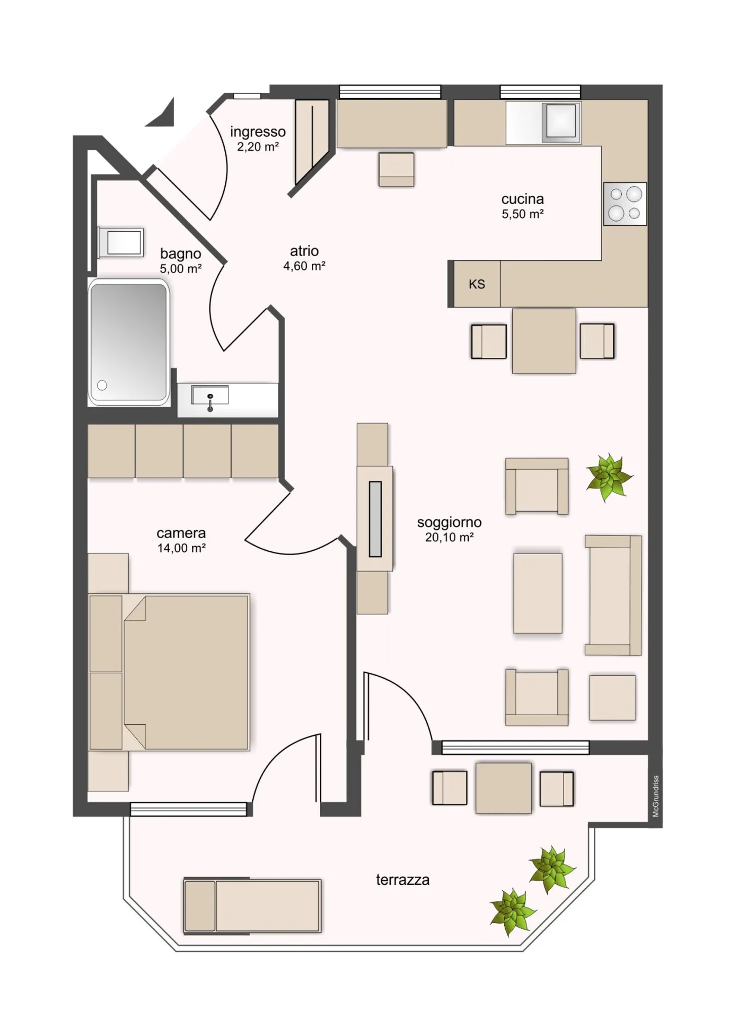 8300, Tenero, Résidence Francesca 7, appartement 122 - Photo 1 sur 5