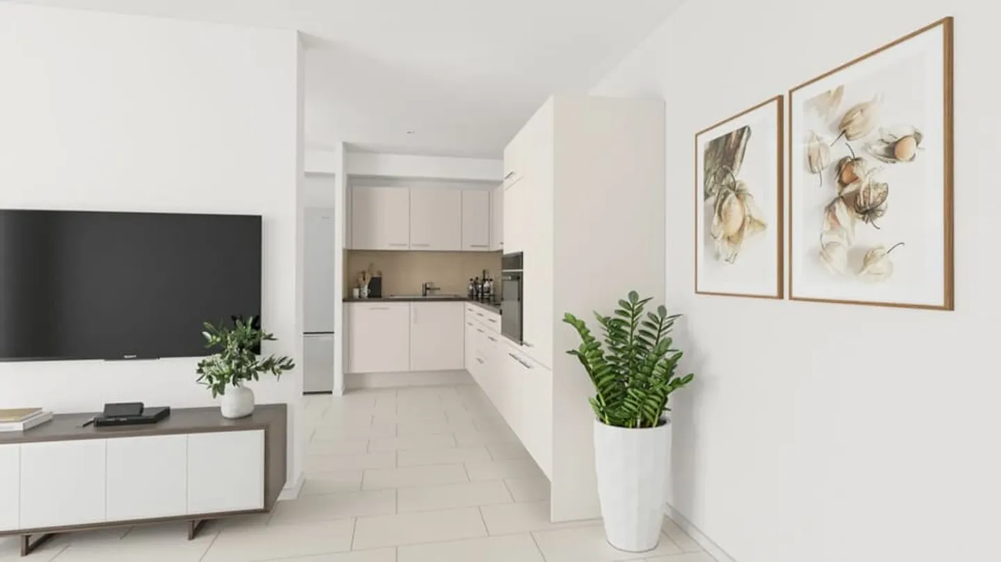 Appartamento giardino 2,5 locali con posto auto a Susten (Feithieren) - Foto 2 di 7